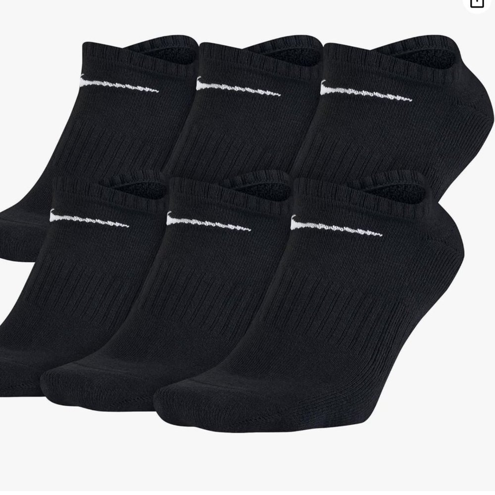 nike lowcut black Drifit socks  6pairs